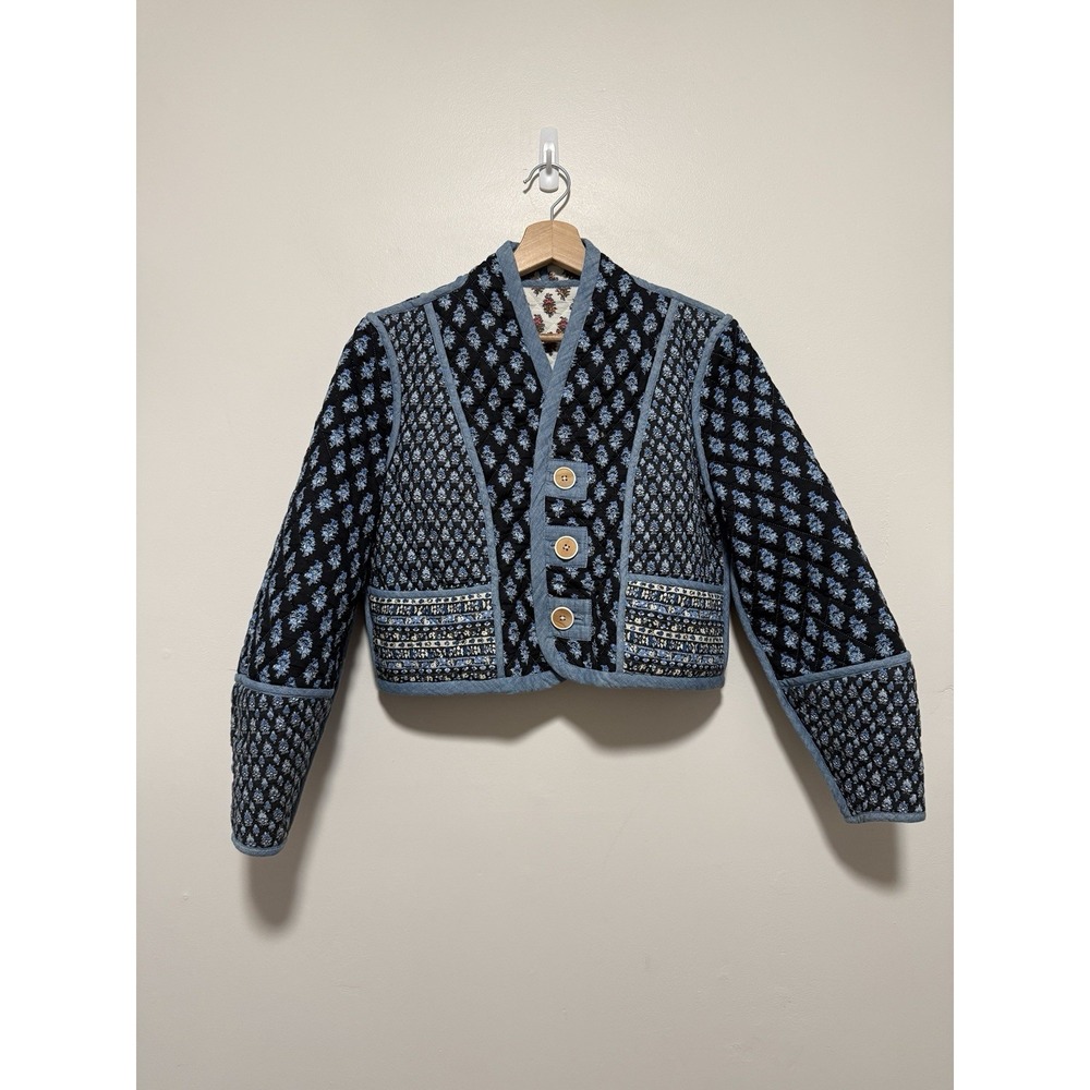 Veronica Beard Kamila Reversible‎ Quilted Floral Jacket - Picture 2 of 10